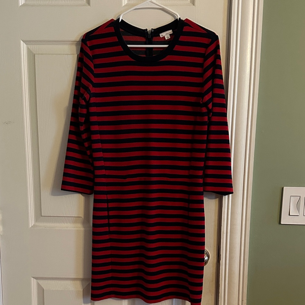 GAP Black and Red Striped Top